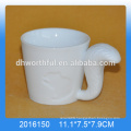 2016 high quality ceramic squirrel mug,porcelain squirrel mug,porcelain squirrel cup